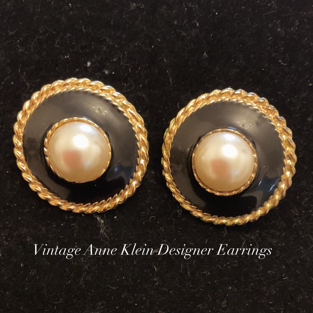 #166 Vintage Anne Klein Designer Earrings